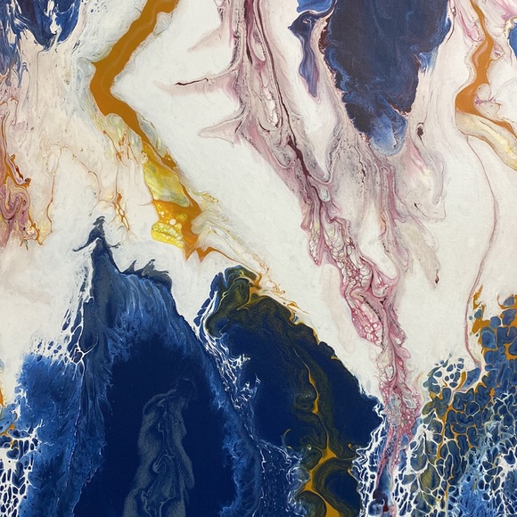 Handmade pouring acrylic painting. - Picture 6 of 8